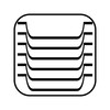 APS Serviertablett „Kaffeehaus“, klassisches Wiener Kaffeehaus Tablett, Edelstahl Tablett, hochglanzpoliert,