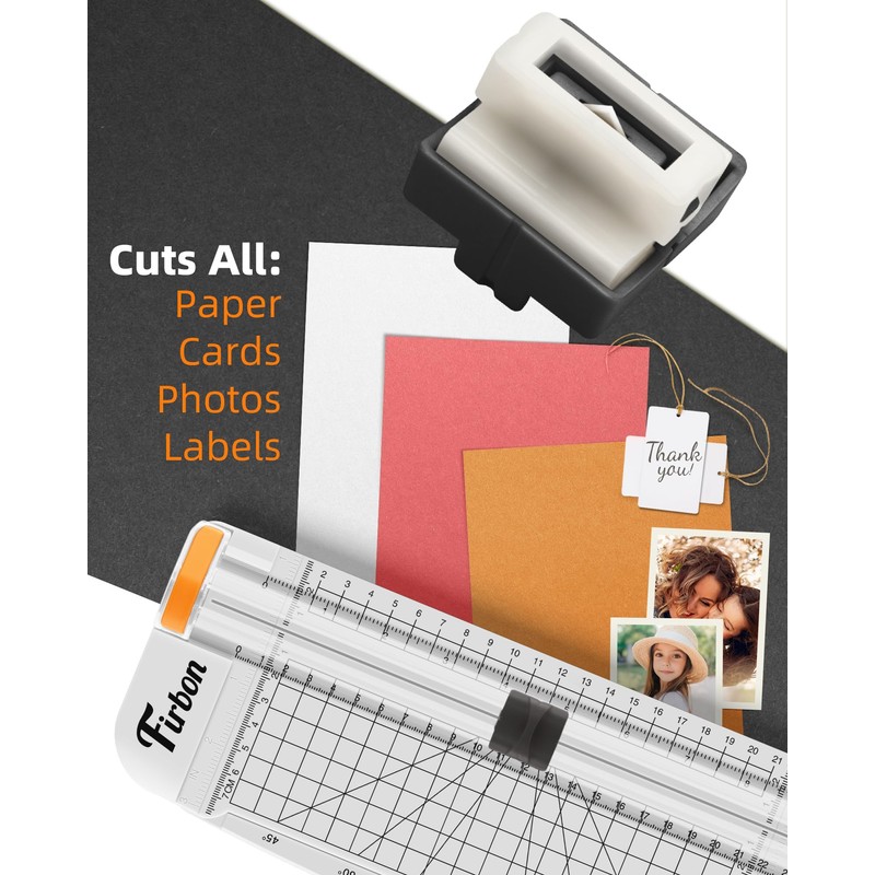 Firbon 2Pcs Refill Blades for A4 A5 Paper Cutter, Spring-Loaded