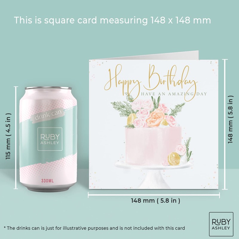 Ruby Ashley Birthday Cards for Women. Recyclable & Made in