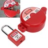 Lockout Tagout Valve Lock with Safety Padlock Heatproof Impact Resistant