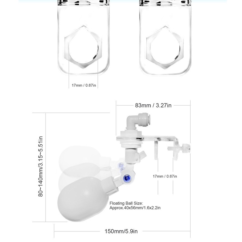 Floating Ball Valve Automatic Water Filler Controller Water Level Controller