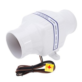 NovelBee Electric 3" in-Line Marine Bilge Air Blower,DC 12V 130 CFM Boat in-Line Bilge Air Blower for Yacht Caravan