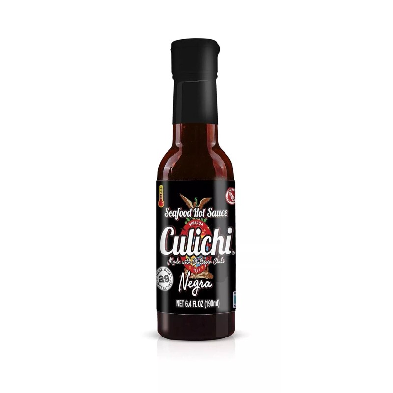 Salsa Culichi Negra/ Seafood Sause Quantity of 4 Bottles 6.4oz