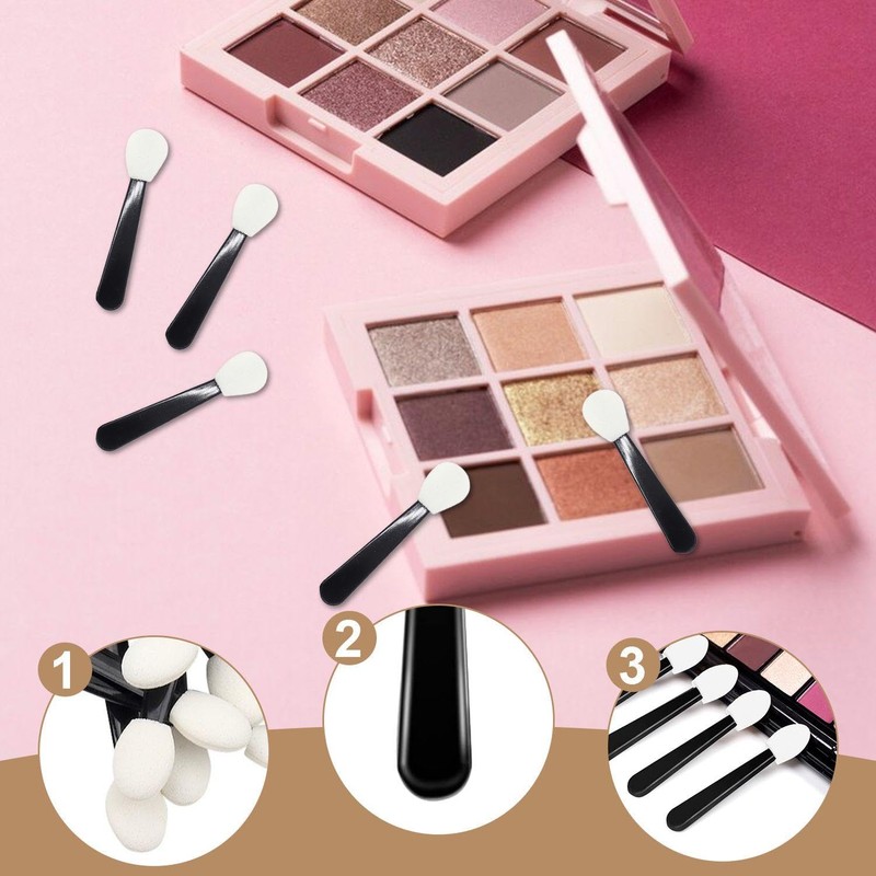 100 Pieces Sponge Brush, Eyeshadow Stroke, Make Up Tools, Mini