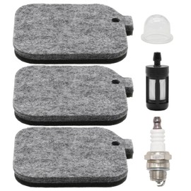 AXGSRV BG50 BG55 Leaf Blower Air Filter,Replacement for BG85 BG65 SH85 SH55 BG45 BG46 BR45 BR45C Air Cleaner Tune Up Kit 4229 120 1800 W Fuel Line Primer Bulb Spark Plug, Replaces 4229-120-1800