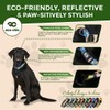 Eco Chic Recycled Reflective Dog Collar Soft Adjustable Pet Collar