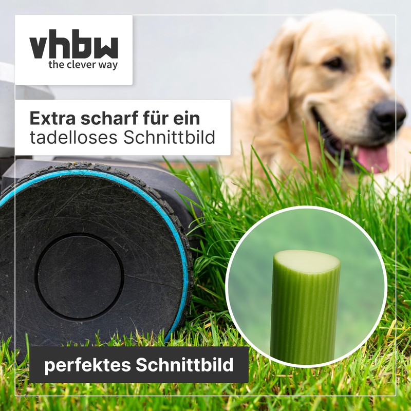 vhbw 8 x replacement blades for Arnold 1111-M6-1008 for lawnmowers,