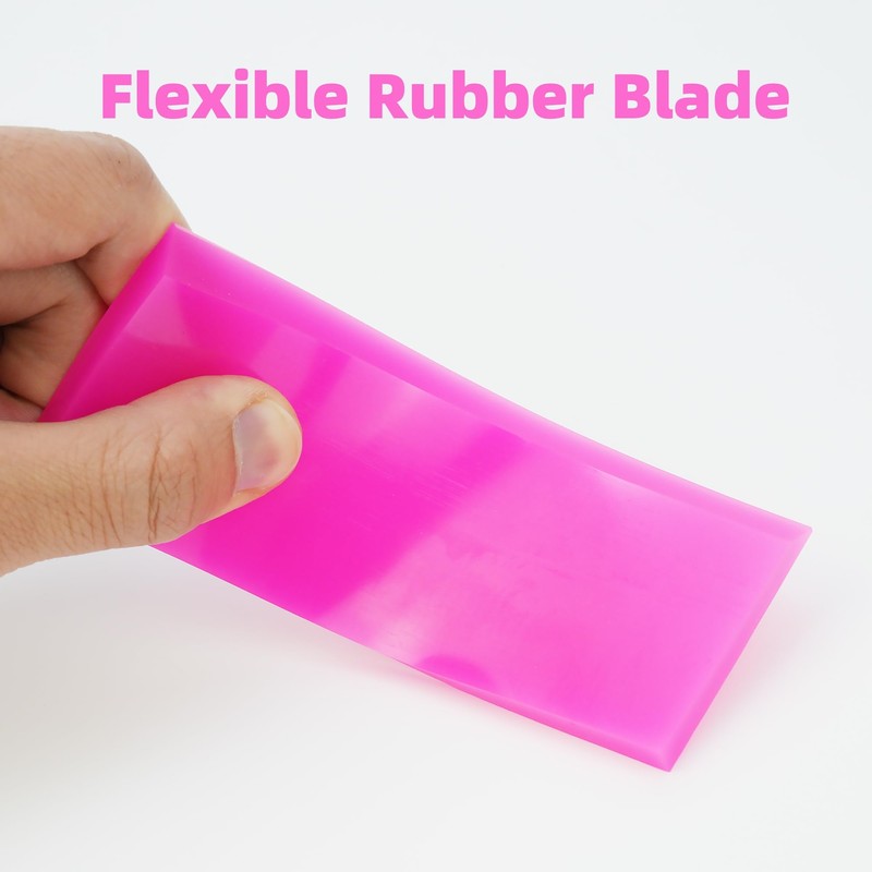 Rubber Squeegee for Shower Glass Mirror Window Tinting, 2 Pack