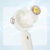 Handheld Fan Mini Foldable Portable Cartoon Design USB Rechargeable Pocket