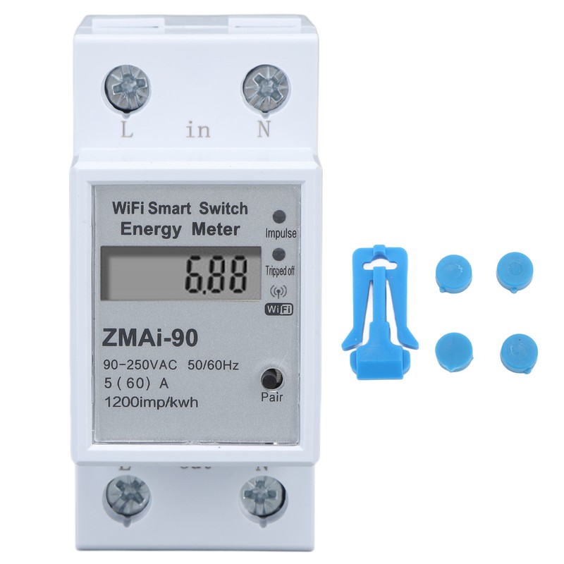 Single Phase Energy Meter WiFi Metering Switch Electric Meter APP