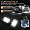 4Pods Pure White LED Rock Lights Kit with Switch Wiring