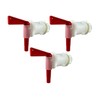 5 Gallon Bucket Spigot Kit, 3-Pack, Red and White, Easy