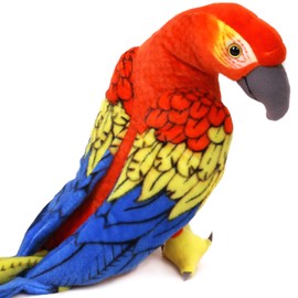 TigerHart Miguelita The Macaw - 14 Inch (Tail Measurement Not Included) Large Parrot Stuffed Animal Plush Bird
