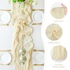 Sioloc 5 Pack Beige Cheesecloth Table Runner,10ft Gauze Boho Romantic