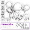 Swpeet 1Pc 3 Inches Exhaust Clamp Narrow Band, Stainless Steel