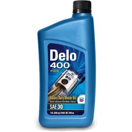 Chevron Delo 400 SAE 30 Heavy Duty Conventional Diesel Engine Oil - 1 Quart, Pack of 6