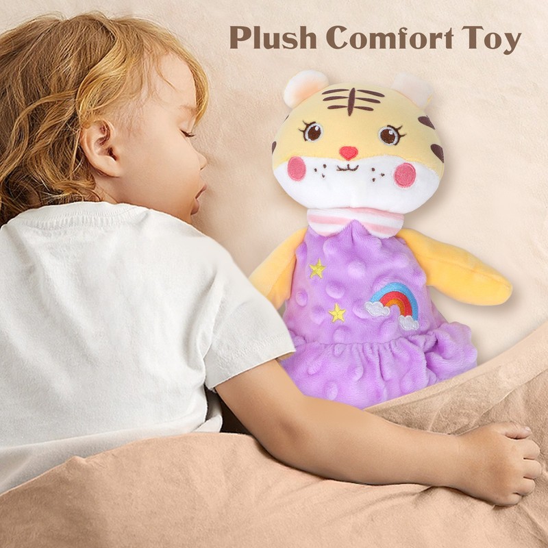 Plush Comfort Toy Teether Chewable 3D Granular Touch Cartoon Design