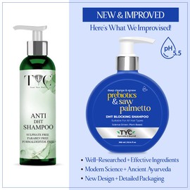 TYC Anti DHT Shampoo | Anti Hair Fall Shampoo | Paraben-Free & Sulphate Free Shampoo | Hair Smoothening Shampoo | Quantity - 200 ml (Pack of 1)
