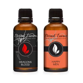30ML - Pair (2) - Dragons Blood & Happy Men - Premium Fragrance Oil Pair - 30ML