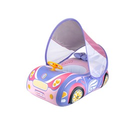 Children's Swim Ring, Baby Float, Unisex, Suitable for 3 - 48 Months, Horse Float, Foot Mount, Roof Included, Sun Prevention, Handle, Extraordinary Swimming, Swimming Aid, Water Play, Pool, Swimming