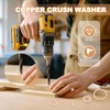 PATIKIL 18PCS M16 Copper Washers, M16x20x1.5mm Copper Crush Washer Metric