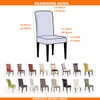 Lalluxy Stretchy Parson Chair Slipcovers for Dining Room Chair seat