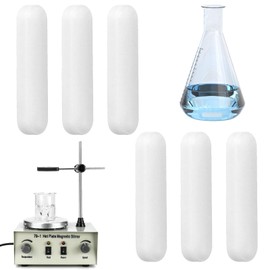 Magnetic Stirrer, Type C White Scrambled Fish, Resistant to High and Low Temperatures, Corrosion Resistant Magnetic Stirrers, Suitable for a Variety of Magnetic Stirrers, Pack of 6