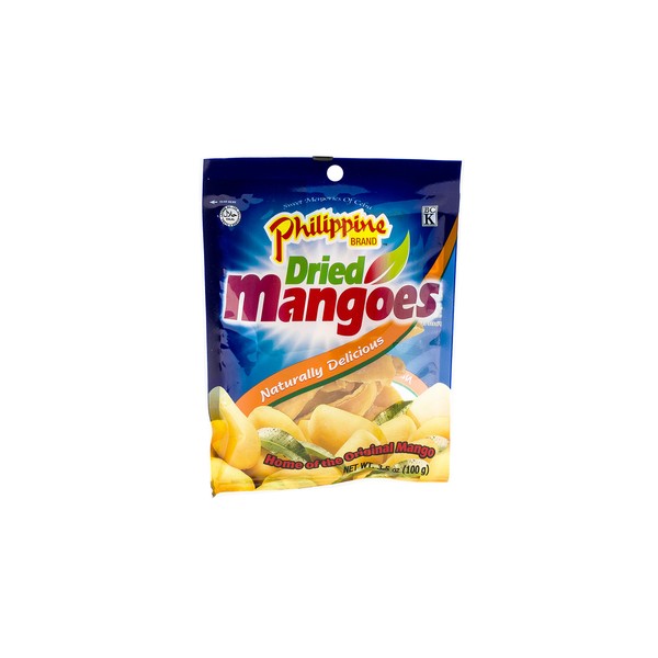 Philippine Brand - Dried Mangoes (Net Wt. 3.53 Oz.)