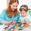 FANTESI 39 Stück Dinosaurier Figuren, Klein Mini Sammlung Dinos Spielzeug