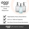 Oggi 12oz Round Glass Lotion and Soap Dispenser for Kitchen