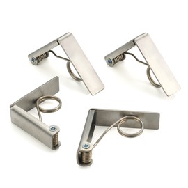 RSVP International  Endurance Stainless Steel Tablecloth Clips, Set of 4,Silver,1 pack