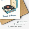 Podagree Retro Record Player Birthday Card Funny Birthday Cards for