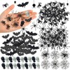 150 piezas de Halloween mini murciélagos arañas cráneo cabezas