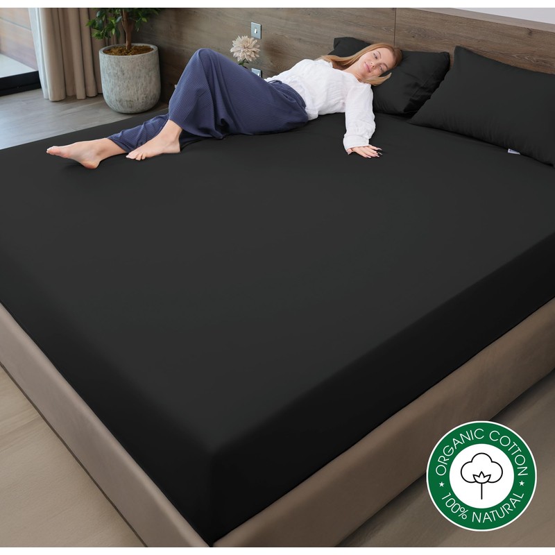 Acrali Home GOTS Cert. 100% Organic Percale Cotton King Size