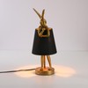 LED Bunny Table Lamp, Resin Animal Rabbit Desk Light with