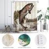 OuElegent Fish Shower Curtain Trout Fish Jumping Bathroom Curtain Lake