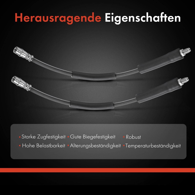 Frankberg 2x Front Brake Hose Compatible with CLS C219 CLS280