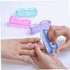 BIUDECO 4Pcs Fingernail Cleaning Brush with Handle Grip Home Nail