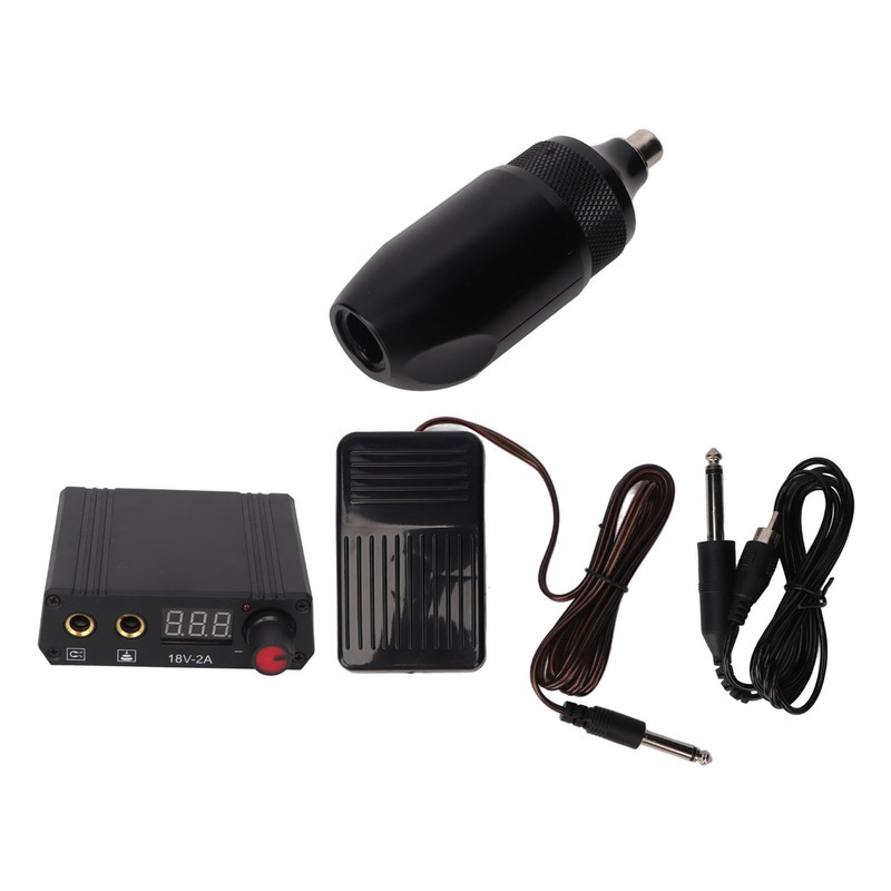 Tattoo Pen Kit LCD Display Dual Mode RAC Connector Rotary