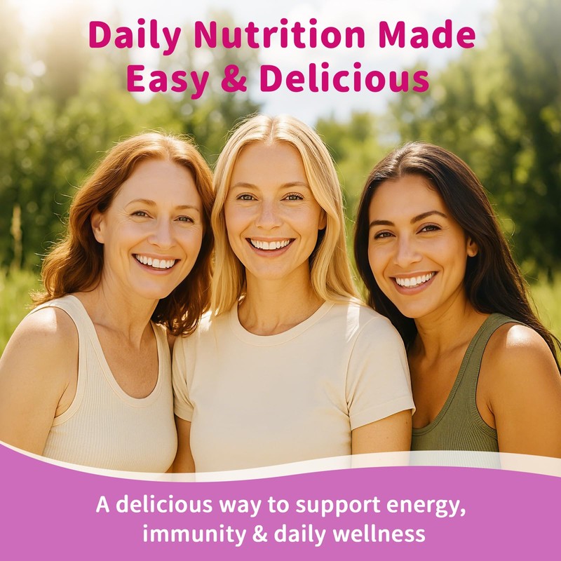 Multivitamin for Women Gummies With Iron, Magnesium, Folate, Biotin, Zinc,