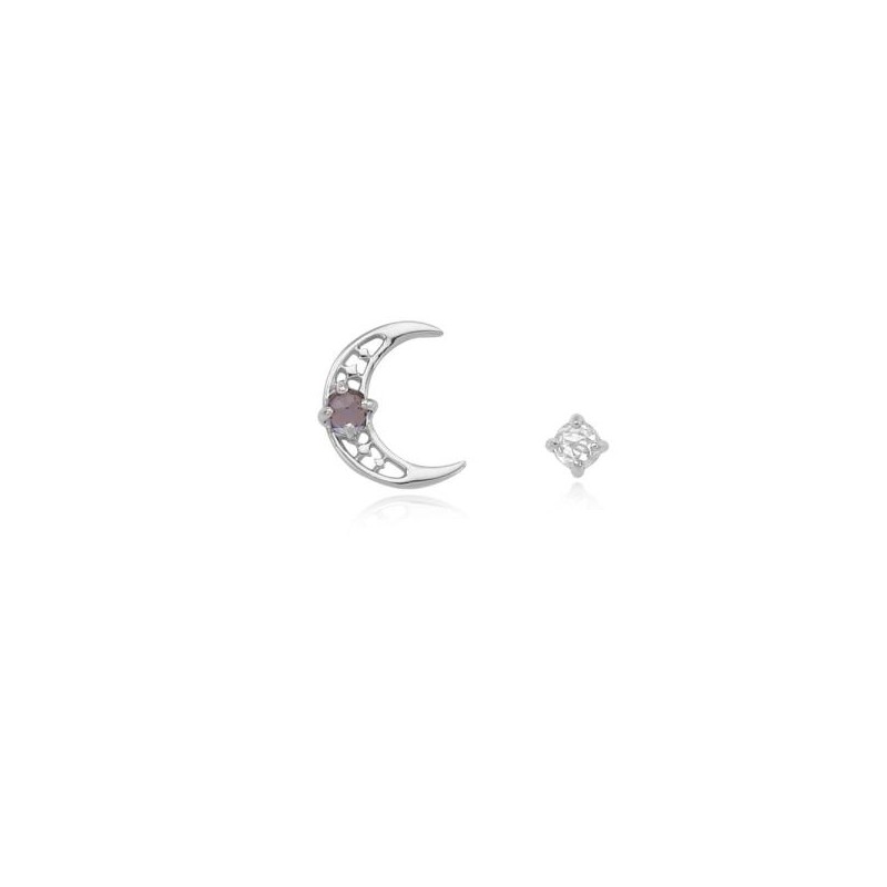 [Custom Made] Capricorn Dear Moon Tanzanite Constellation Earrings OTE12061CB 0.0