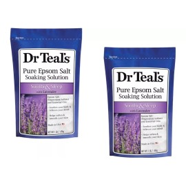 Dr Teal's Sales Para Baño Lavanda Epsom Dr Teals 2 Paquetes 450 Gr C/u