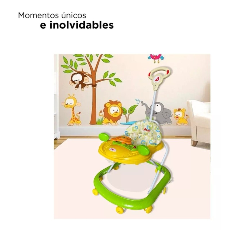 D'bebé Andador D'bebé Play con sonido y barra de empuje