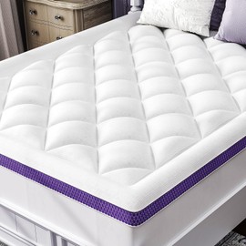 ChiXpace Queen Mattress Topper, Viscose Derived from Bamboo, Pillow Top