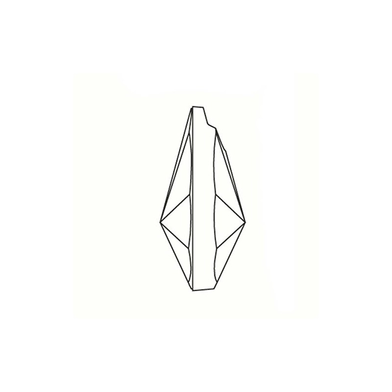 [ASFOUR CRYSTAL] Drop (1.1 inches (28 mm) (22 pieces), Crystal