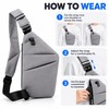 Ultra-Thin Crossbody Chest Bag for Daily Carry – Soft Sling