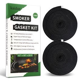 kaidun Smoker Gasket, 20 Ft, 1/2" x 1/8", High Temp Grill Gasket Seal, Easy to Peel