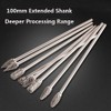 Bestgle 10pcs 3 mm (1/8 Inch) Shank Tungsten Carbide Double