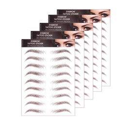HIYE Eyebrow Stickers, 60 Pairs of Eyebrow Stickers, Natural 6d Eyebrow Stickers, Time-saving, Symmetrical, Eyebrow Tint, Unisex, Easy, Eyebrow Decals, Women's, Men's, Eyebrow Attachment, Beautify,