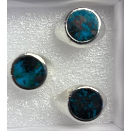 Natural Creations mens sterling silver ring Size 8 Shattuckite